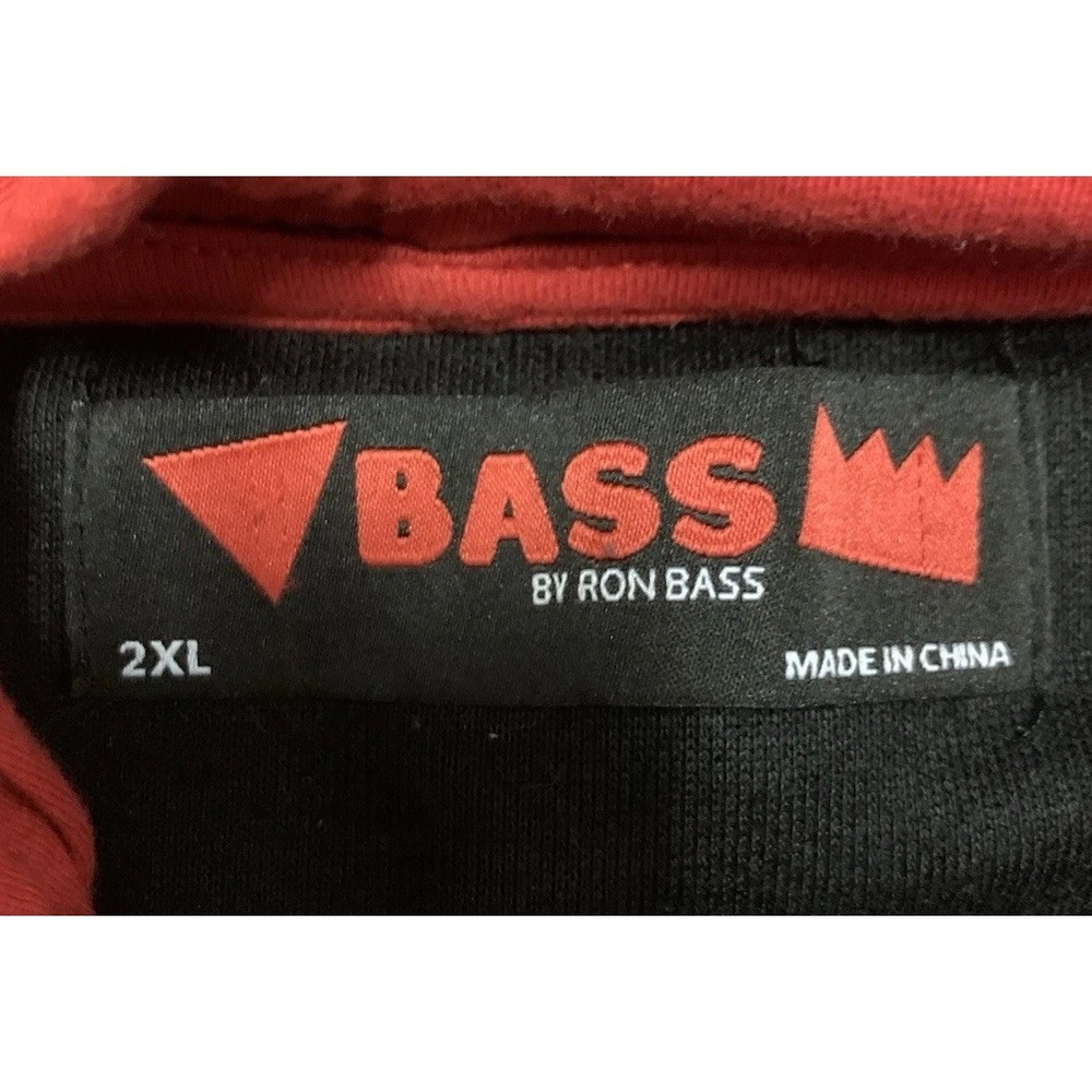 Bass by ron bass men's colourful black&red hoodie jacket XXL - Picture 7 of 16